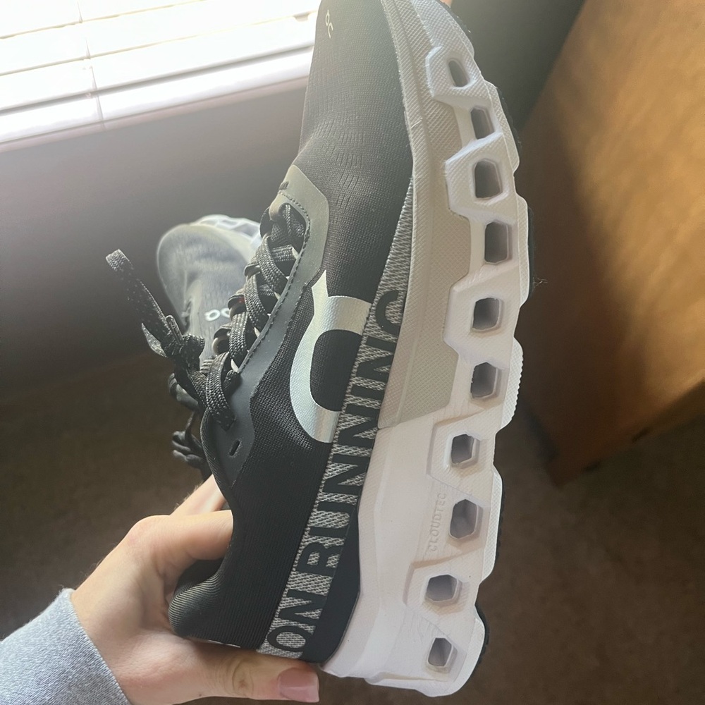 On Running Black and Gray Sneakers